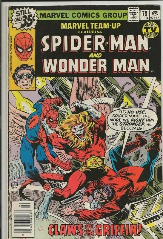 Marvel Team-Up #78 ORIGINAL Vintage 1979 Spiderman Wonder Man