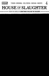 House of Slaughter #4 2022 Blank Cover C BOOM! Studios EB218