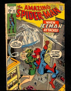 Amazing Spider-Man #92 Ice Man!