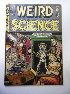 Weird Science #15 VG+ Condition 1/4 tear through book