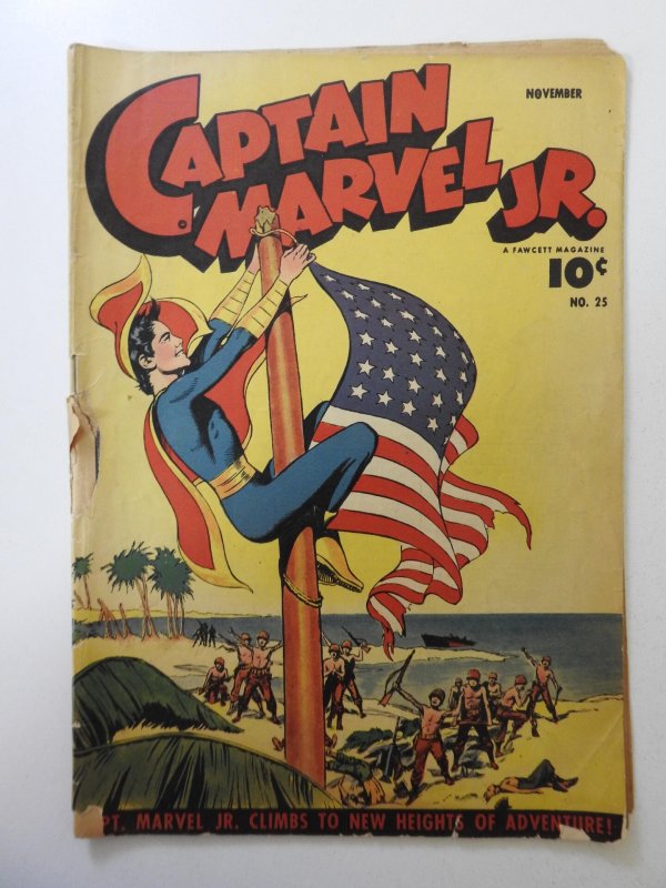 Captain Marvel, Jr. #25 (1944) PR Condition incomplete missing 4 story pages