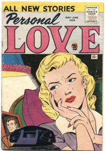 Personal Love Vol. 2 #5 1959- Romance comic-WAITING FOR THE PHONE TO RING cov...