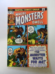 Where Monsters Dwell #23 (1973) VF- condition