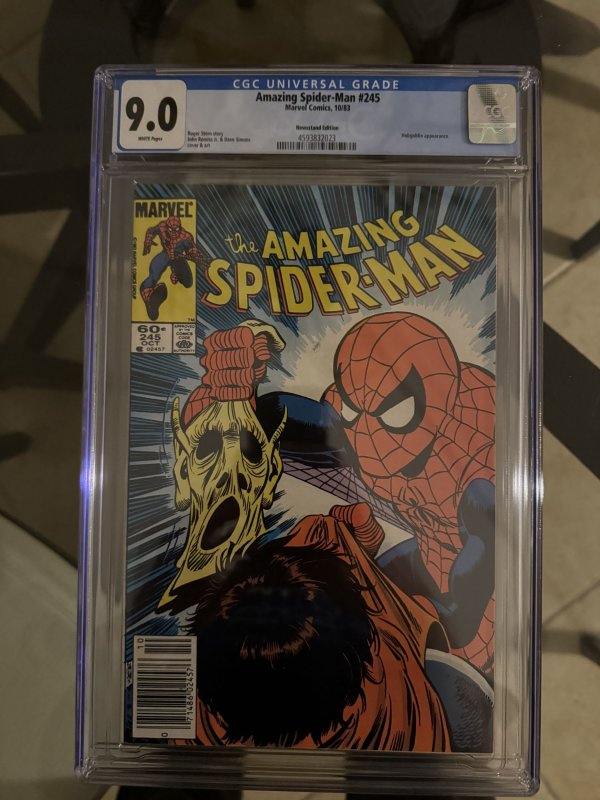 Amazing Spider-Man #245 CGC 9.0 Newsstand  2nd Hobgoblin Lefty Donovan (1983)