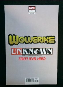 Wolverine #4, NM MICO SUAYAN UNKNOWN COMICS TRADE DRESS Variant, Marvel