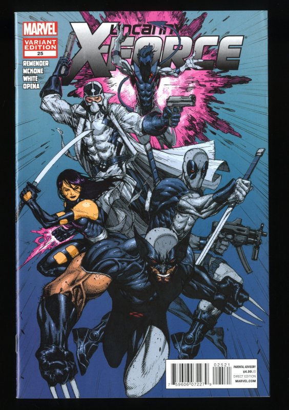 Uncanny X-Force #25 VF+ 8.5 1:50 Platt Variant