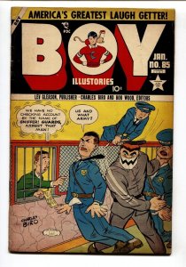 BOY COMICS #85-1953-CHARLES BIRO-IRON JAW beats a cop!