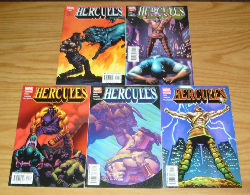 Hercules v3 #1-5 VF/NM complete series - marvel comics - tieri & mark texeira