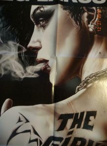 GIRL WITH THE DRAGON TATTOO Promo Poster, 22 x 34, 2012, VERTIGO Unused more in 