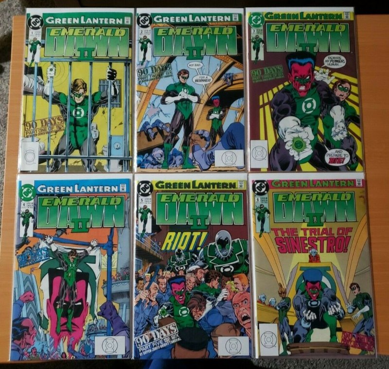 Green Lantern Emerald Dawn II 2 1-6 Complete Set Run ~ NEAR MINT NM ~ 1991 DC