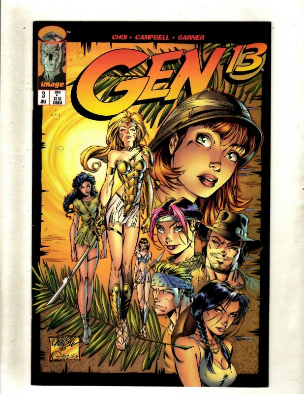 Lot Of 10 Gen 13 Image Comic Books # 3 4 5 6 7 8 9 10 11 12 J Scott Campbell RP4