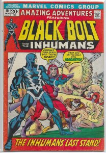 Amazing Adventures    vol. 2   #10 GD/VG Inhumans
