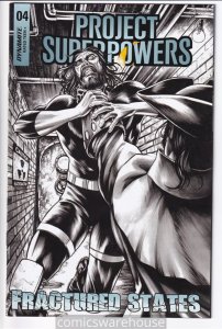 PROJECT SUPERPOWERS FRACTURED STATES (2022 DYNAMITE) #4 VARIANT 1:7 CVR G58225