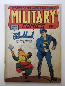 Military Comics #41 (1945) War Era Stories Blackhawks and More! Solid VG- Cond!