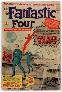 Fantastic Four #13 1st appearance and Origin of The Watcher; 1st Red Ghost!