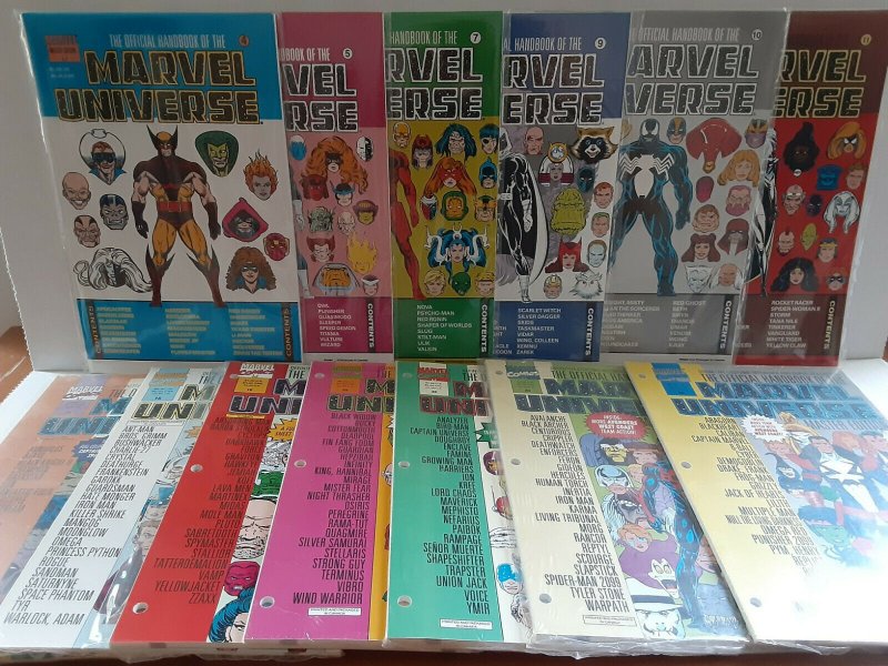 MARVEL UNIVERSE: 1 - 15 ORIGINAL + DELUXE + MASTER EDITION - FREE SHIPPING 