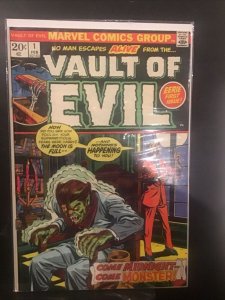 Vault Of Evil#1 ('73) KEY! Premiere Issue, Horror/Monster Reprints, Lower Grade!