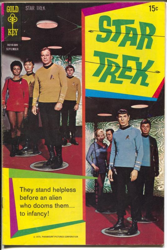 Star Trek #8 1970-Gold Key-William Shatner-Leonard Nimoy-photo cover-FN