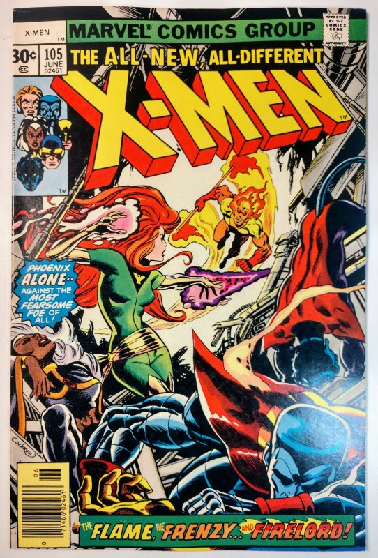 The X-Men #105 (8.0, 1977) 1st full app of Lilandra