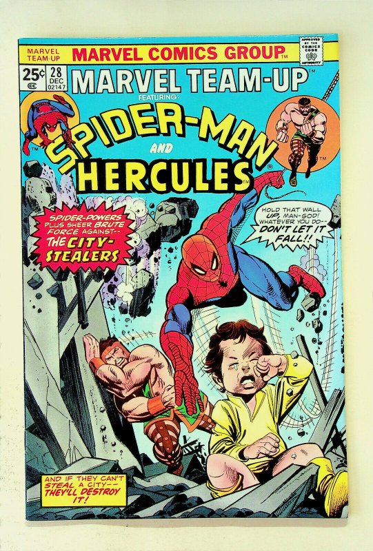 Marvel Team-Up #28 Spider-Man and Hercules (Dec 1974, Marvel) - Very Fine