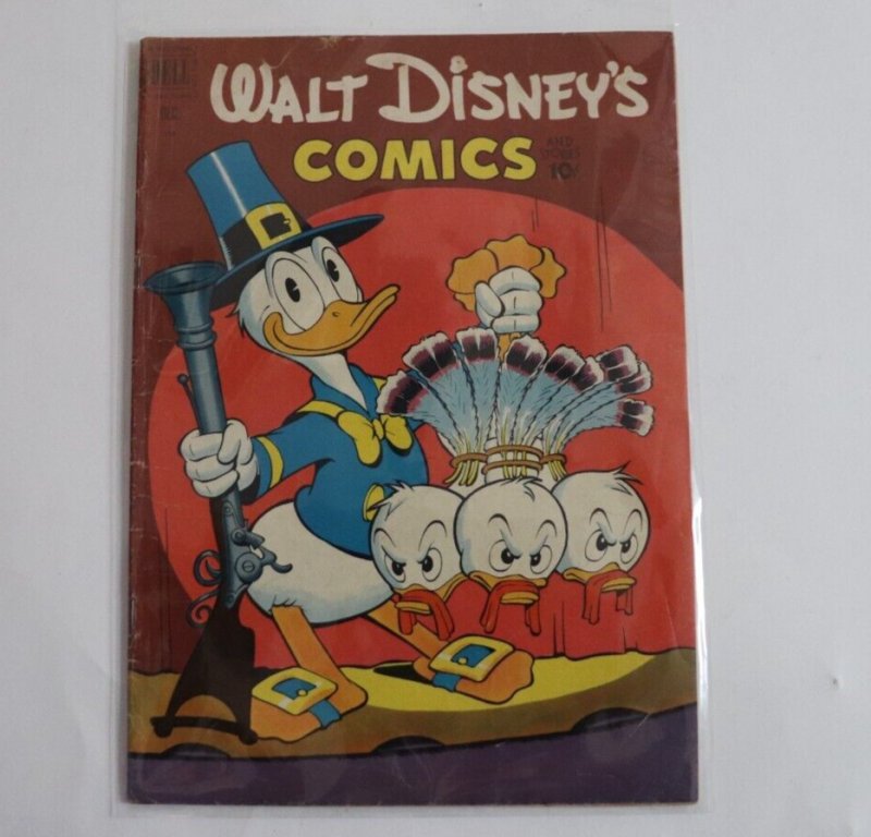 Walt Disney's Comics and Stories #135 Dec 1951 Carl Barks Cover & Donald