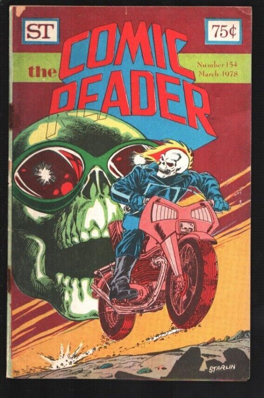 Comic Reader #154 1978-Ghost Rider cover by Jim Starlin-Comic collector info-...