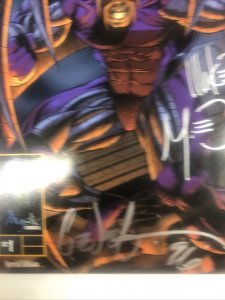 Araknis (1996) # 1 (FN/VF) Triple Signed • Mystic Comics • Michael Ortiz • Rix