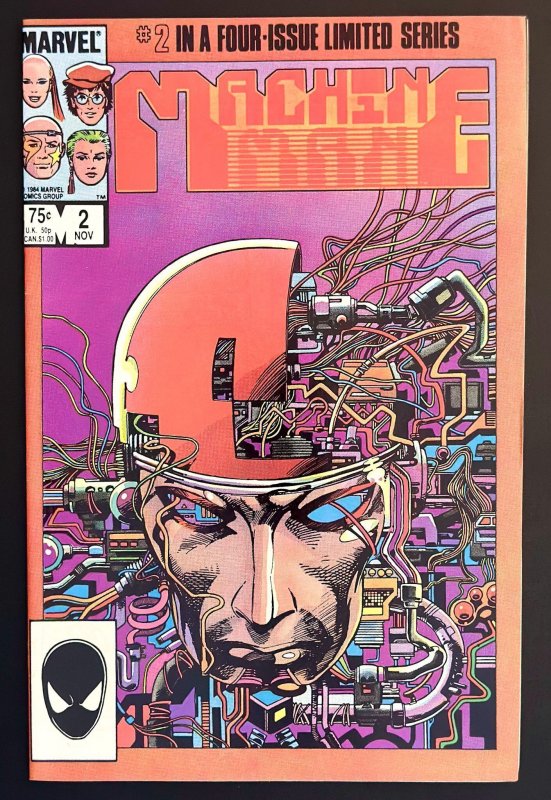 Machine Man #1 [Key] Direct Edition (1984)  LOT 4 books #1-4 - VF+/NM-