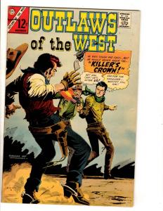 Lot Of 7 Outlaws Of The West Charlton Comic Books # 54 56 57 59 61 62 69  JL40