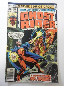 Ghost Rider #26 (1977) GD/VG Condition moisture damage
