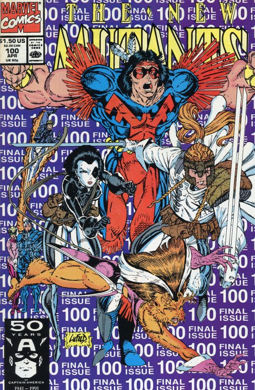 The New Mutants #100 Direct Edition (1991)1st App of X-Force Comic Book VF- 7.5