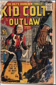 Kid Colt Outlaw #75 (1957) Kid Colt