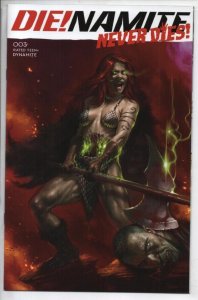 DIENAMITE NEVER DIES #3 B, Parrillo, NM, 2022, Vampirella Red Sonja