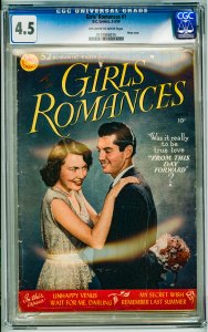 Girls' Romances #1 (1950) CGC 4.5! OWW Pages!
