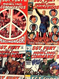 SGT. FURY#64-86 VG-VF LOT 1969-71 (9 BOOKS) MARVEL BRONZE AGE COMICS