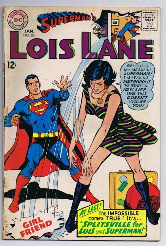 Superman's Girlfriend Lois Lane #80 ORIGINAL Vintage 1968 DC Comics  