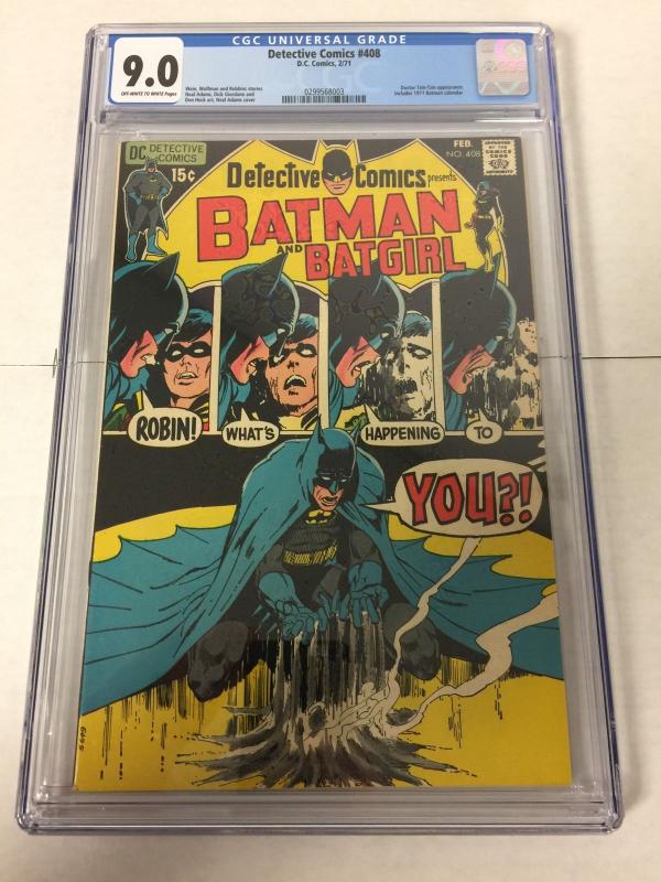 Detective Comics 408 Cgc 9.0 Ow/w Pages 