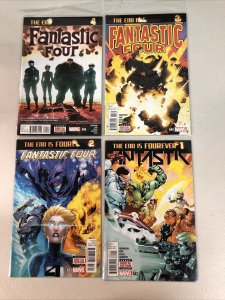 Fantastic Four (2015) #642 643 644 645 (VF+/NM) Complete Set Leonard Kirk art