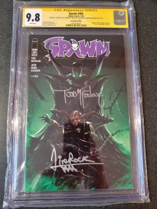 SPAWN # 285  CGC 9.8 SS TODD MCFARLANE & FRANCESO MATTINA