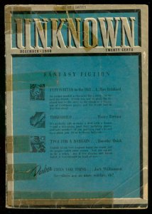 UNKNOWN DEC 1940-L RON HUBBARD-TYPEWRITER IN SKY-PULP G