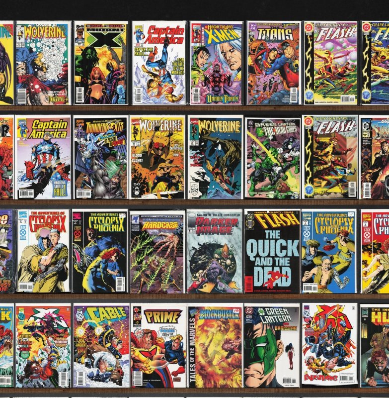 Huge Lot 150+ Comics with The Flash, Wolverine, Captain America & More!