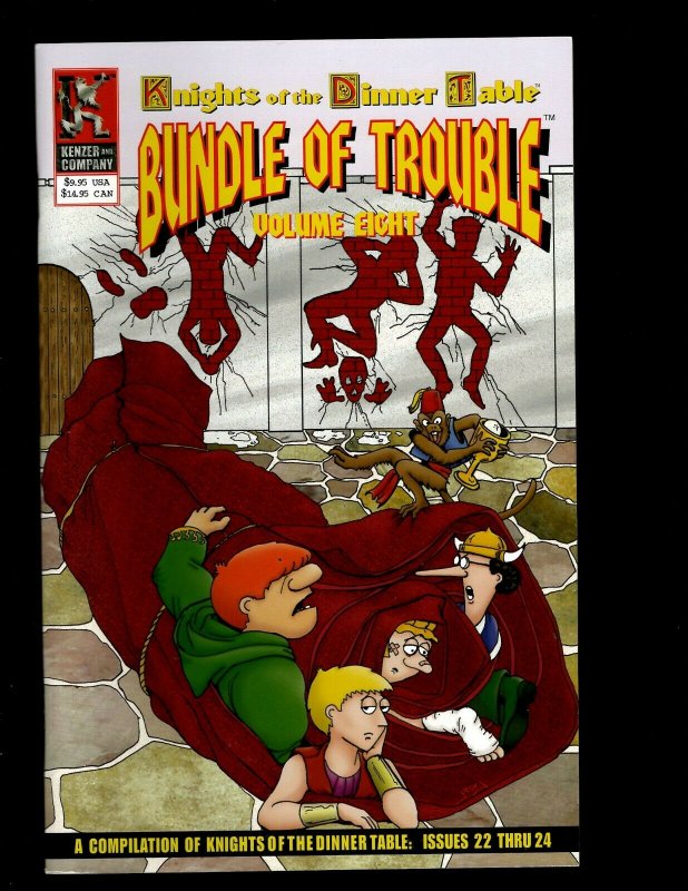 Lot Of 9 Bundle Of Trouble Comic Books # 1 2 3 4 5 6 7 8 9 Knights Dinner Ta GB4