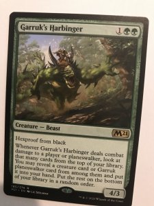 GARRUK’S HARBINGER : Magic the Gathering MTG card; Core 2021, Rare, NM