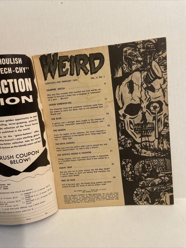 Weird; Eerie Publications V4 #1