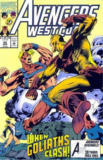 Avengers West Coast #92, VF+ (Stock photo)