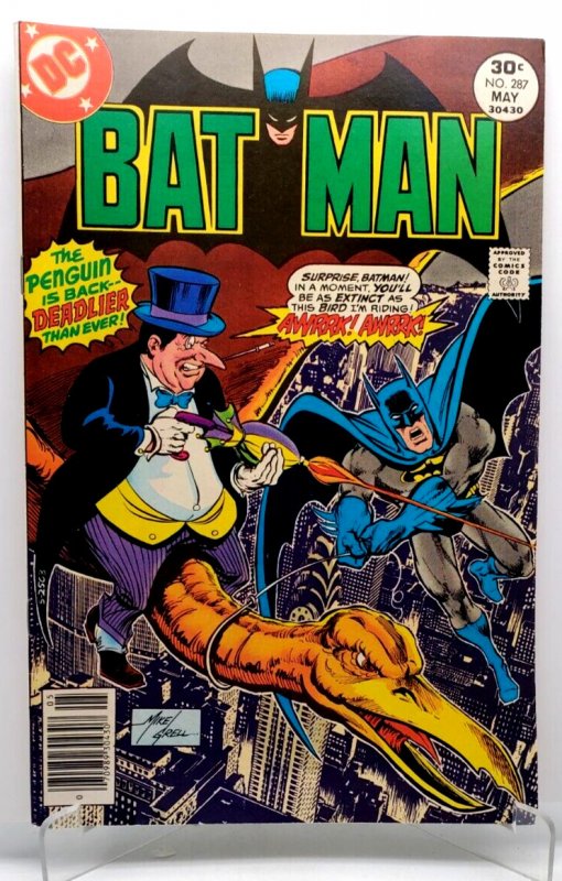 Batman #287 VF (DC 1977) Bronze Age Mike Grell Penguin Cover