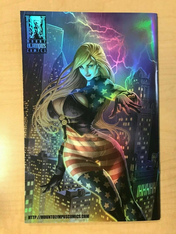 Patriotika #3 Moonlight Swim CHROME Variant Cover by Mike Debalfo Kickstarter