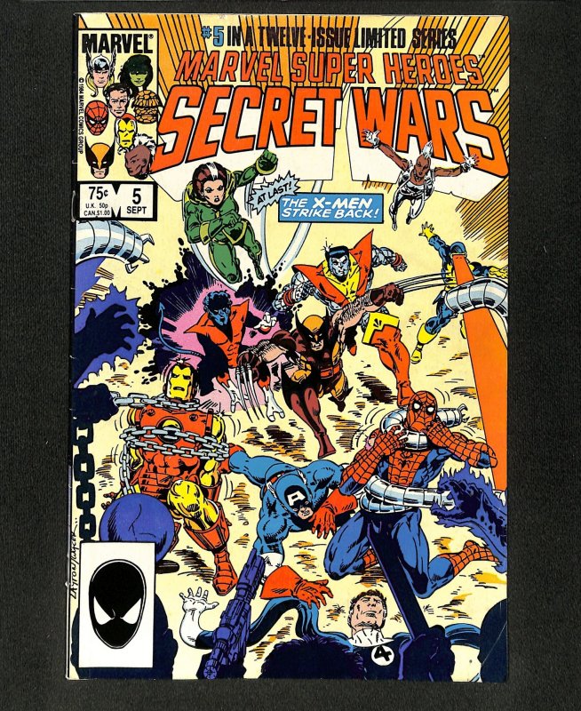 Marvel Super-Heroes Secret Wars #5 X-Men!  Spider-Man!