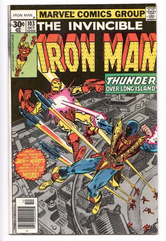 Iron Man #103 - Jack Of Hearts  (1977) - VF+