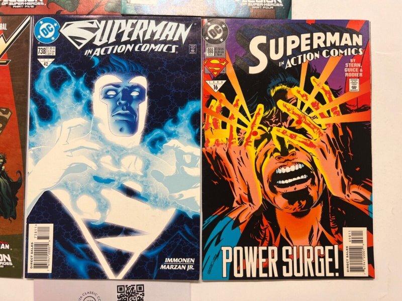 5 Action Comics DC Comic Books # 698 738 860 861 862 Superman Flash 32 JS42